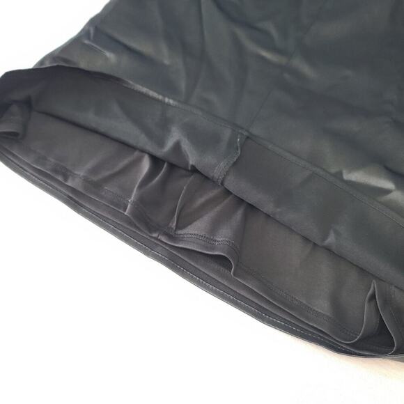 Marina women's satin black tank Sz Large Goth Fairy grunge Matrix Dark feminine - Picture 3 of 9